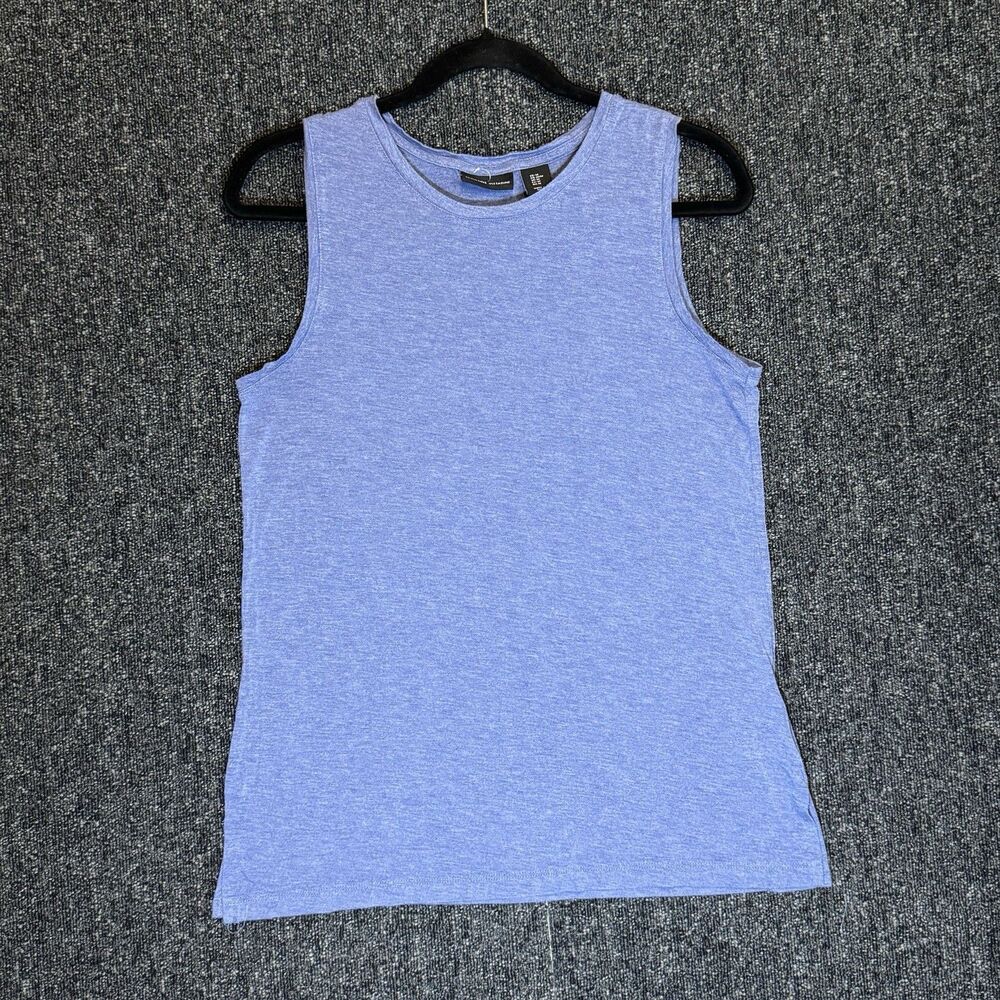 Adrienne Vittadini Blue Heathered Tank Top Sleeveless Shirt Women’s Sz Medium